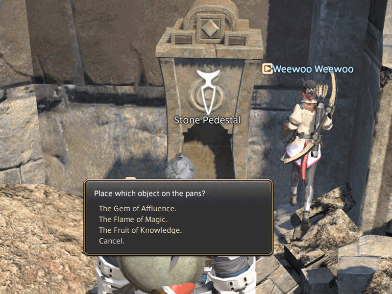 FFXIV-ARR-The-Sunken-Temple-of-Qarn-stone-pedestal